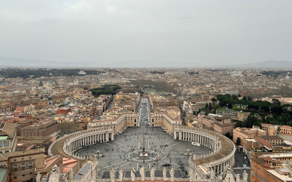 Vatican from the top of the St. Peters Basilica - Roma Gezi Rehberi